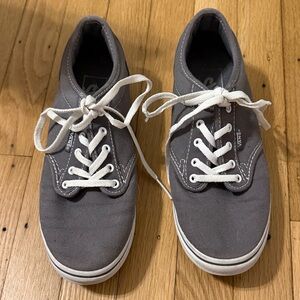 Vans Charcoal Sneakers with White Accents